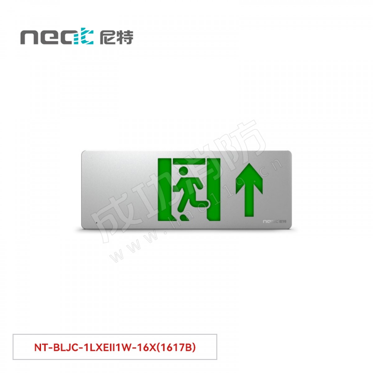 "尼特  集中电源集中控制型消防应急标志灯具  16X系列  单面向前 壁挂/嵌墙NT-BLJC-1LXEII1W-16X(1617B) 铝合金"