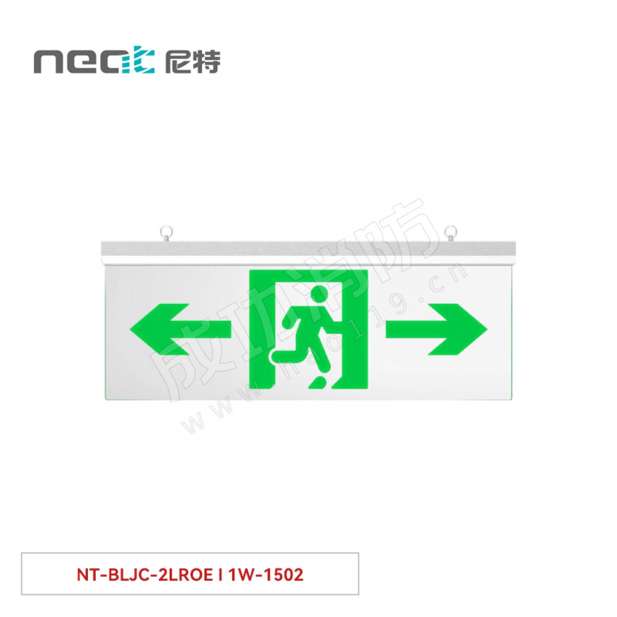 尼特  集中电源集中控制型消防应急标志灯具  15X系列  双面双向NT-BLJC-2LROE I 1W-1502